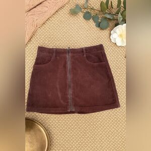 🟣 AMERICAN EAGLE Purple Corduroy Mini Skirt 🟣